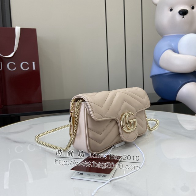 Gucci專櫃古馳最新款Marmont系列超迷你手袋鏈條女包 jh2076型號：476433